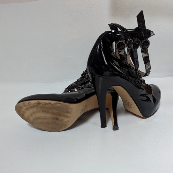 Zoe Wittner Patten Leather Goth Heels - Picture 2 of 4